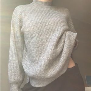 Light grey crew neck